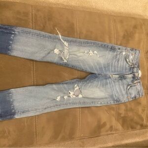 Stylish Blue Distressed Women Jeans